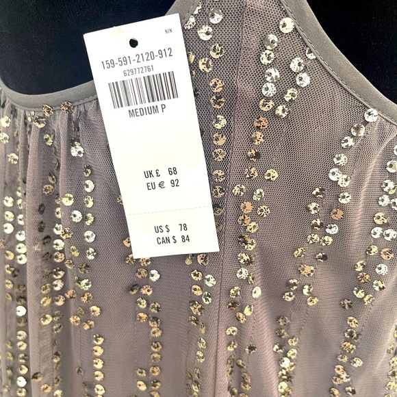 Abercrombie and Fitch M/P mini sequin dress NWT - Picture 5 of 7
